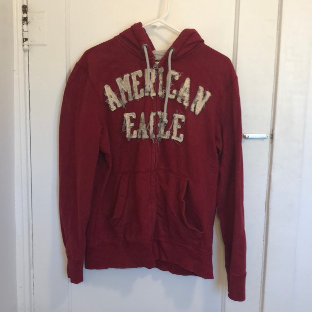 Red zip up